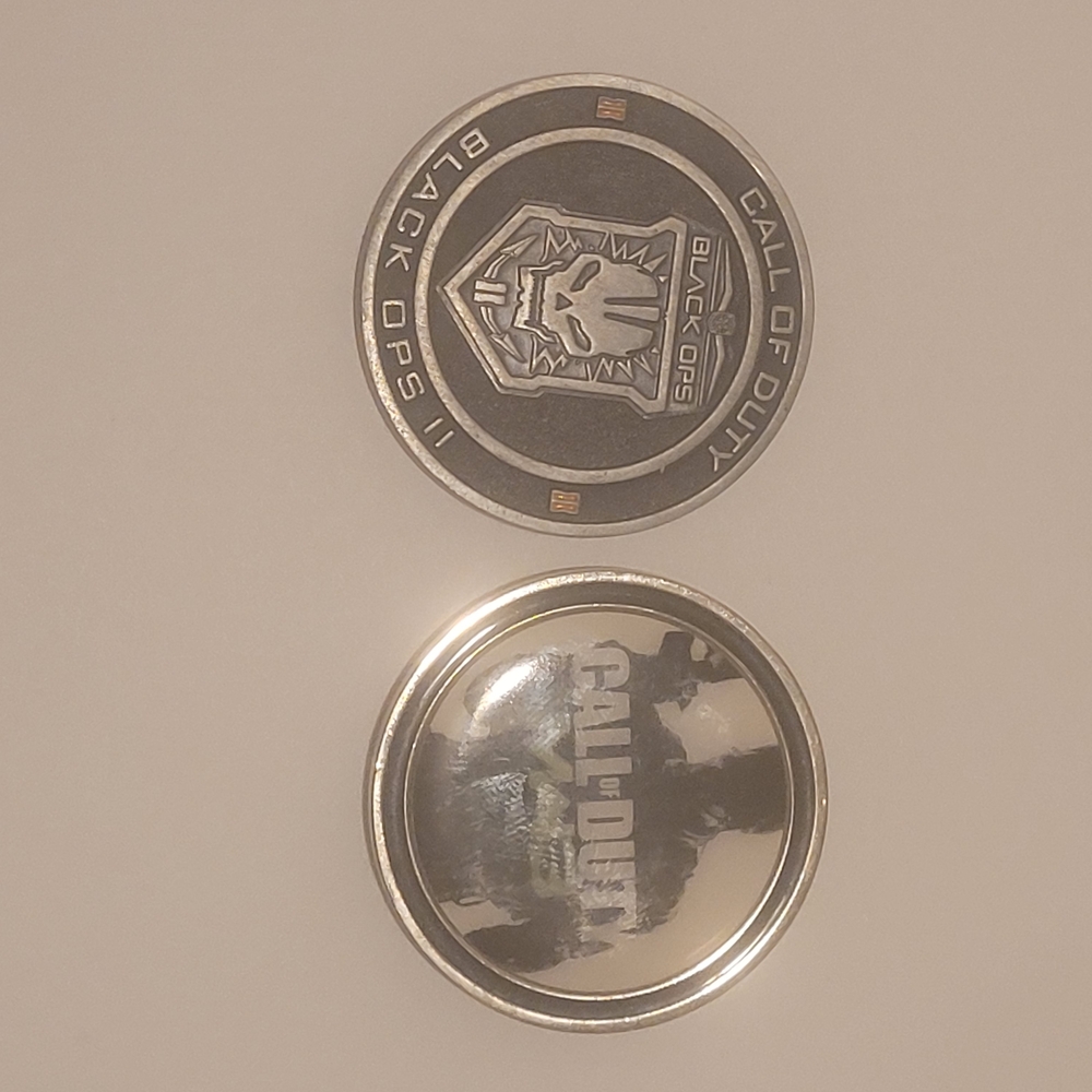 Call of Duty Collectible Metal Coins - Black and Silver
